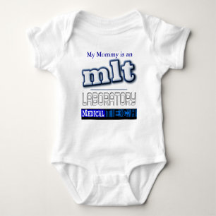 MLT LOGO - LABORATORY MEDICAL TECH BABY BODYSUIT