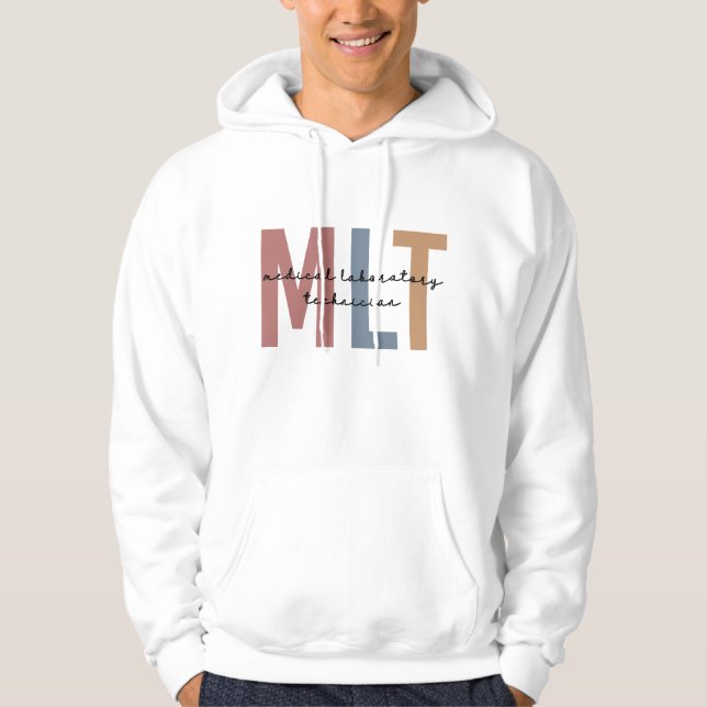 MLT Medical Laboratory Technician Medical Lab Tech Hoodie (Front)