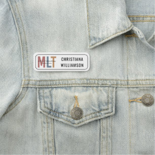 MLT Medical Laboratory Technician Medical Lab Tech Name Tag