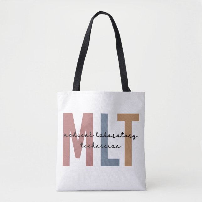 MLT Medical Laboratory Technician Medical Lab Tech Tote Bag (Front)