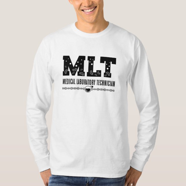 MLT Medical Laboratory Technician Science Lab Tech T-Shirt (Front)