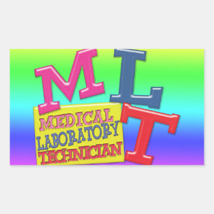 MLT WHIMSICAL FUN ACRONYM LETTERS LABORATORY RECTANGULAR STICKER