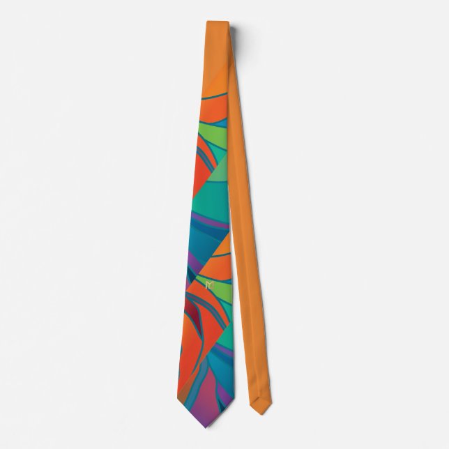 MLTS Chalice Art Patchwork of Colour Tie (Front)