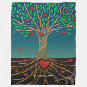 MLTS Compassion Tree Fleece Blanket large