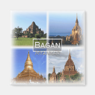 MM0010 Asia, Myanmar, Bagan, fridge Magnet