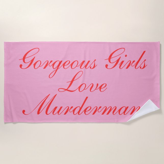 MM Women's Beach Towel (Front)