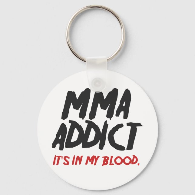 MMA addict Key Ring (Front)
