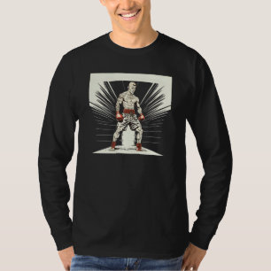 MMA and Boxing Old Man Cage and Free Fighting Boxi T-Shirt