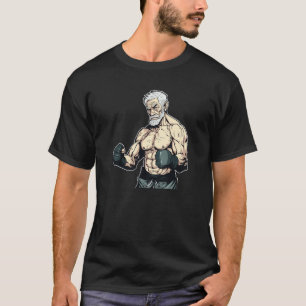 MMA Bearded Old Men Cage Fighter Free Fighting Fat T-Shirt