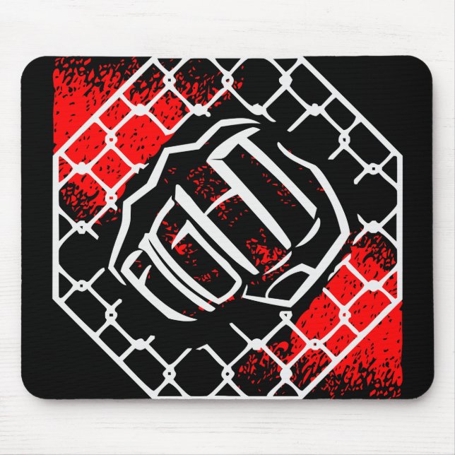 MMA Cage Fighting Fist  #USAPatriotGraphics  © Mouse Mat (Front)