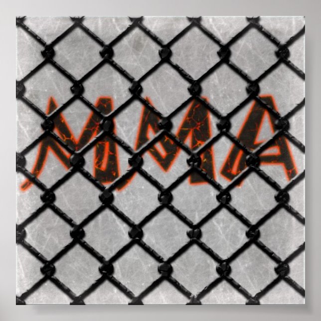 MMA Caged Poster (Front)
