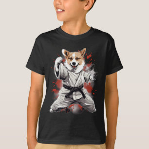 Mma Cardigan Welsh Corgi Dog Karate For Men Women  T-Shirt