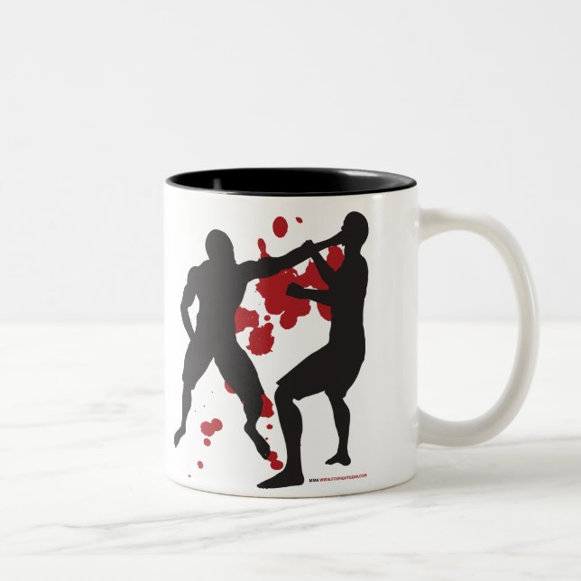 MMA FACE PUNCH Two-Tone COFFEE MUG (Right)