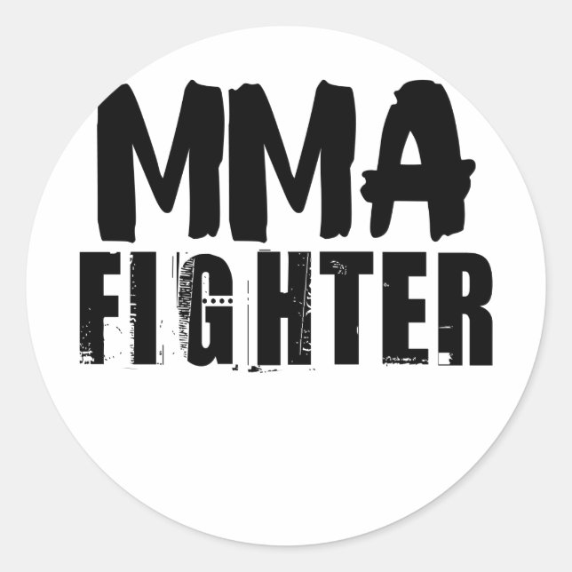 MMA Fighter2 Classic Round Sticker (Front)