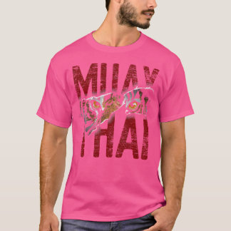 Mma Fighter Warrior Martial Art Tiger Yantra Muay  T-Shirt
