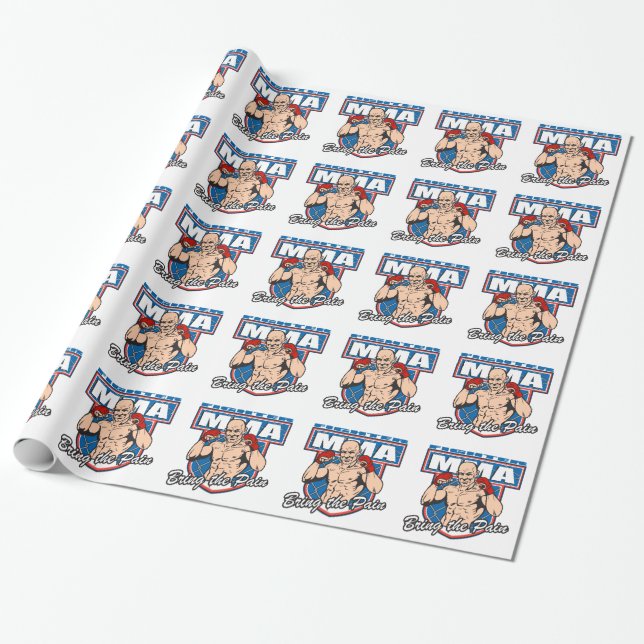 MMA Fighter Wrapping Paper (Unrolled)