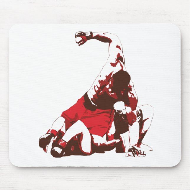 MMA Ground & Pound Mouse Mat (Front)