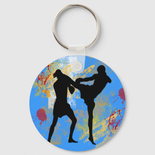 MMA Head Kick Key Ring