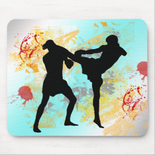 MMA Head Kick Mouse Mat
