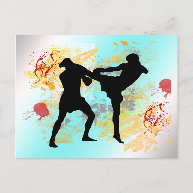MMA Head Kick Postcard (Front)