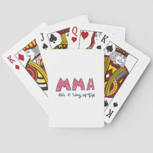 MMA It's a Way of Life Playing Cards