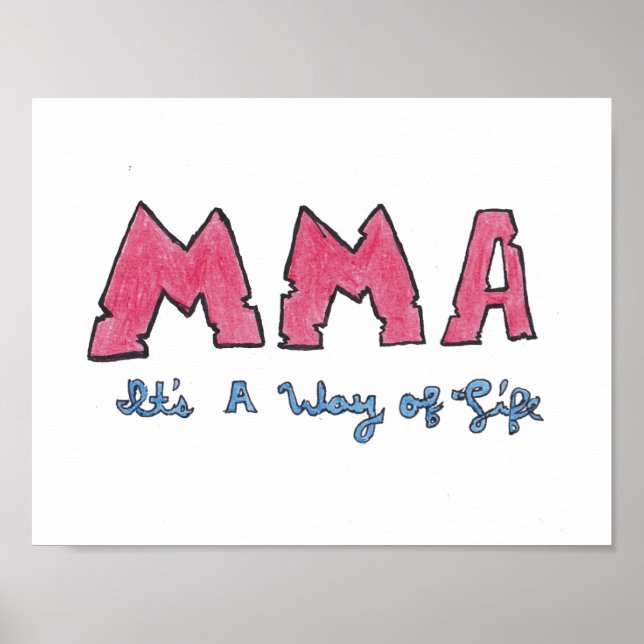 MMA It's a Way of Life Poster (Front)