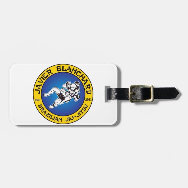mma jiu jitsu bjj luggage tag (Front Horizontal)