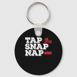 MMA Jiu Jutsu "Tap, Snap, Nap" Key Ring