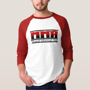 MMA Mixed Martial Arts Black & Red T-Shirt