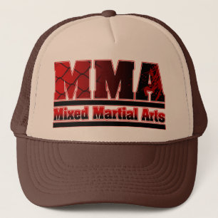 MMA Mixed Martial Arts Chain & Blood Trucker Hat