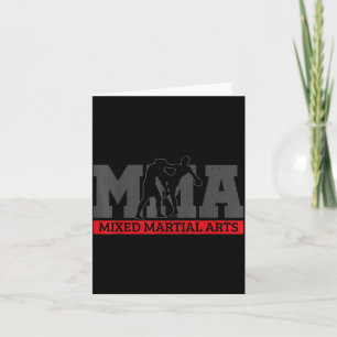 MMA Mixed Martial Arts Jiu Jitsu Kick Boxing Art Card