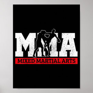 MMA Mixed Martial Arts Jiu Jitsu Kick Boxing Poster
