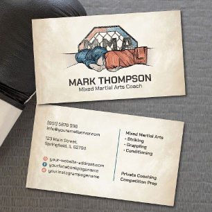 MMA - Mixed Martial Arts Training Business Card
