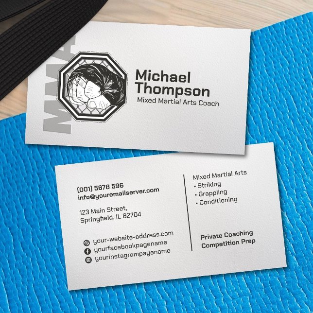 MMA - Mixed Martial Arts Training Business Card (Creator Uploaded)