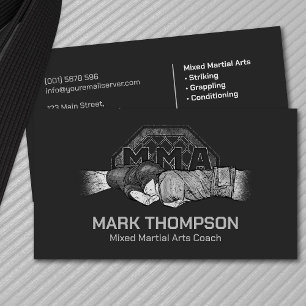 MMA - Mixed Martial Arts Training Business Card