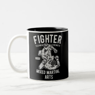 Mma Mixed Martial Fighter Two-Tone Coffee Mug