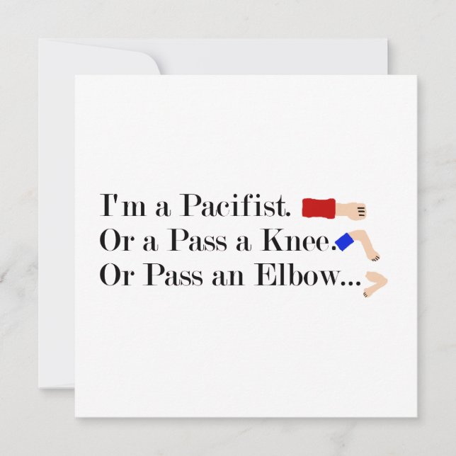 MMA Pacifist Humour Design (Front)