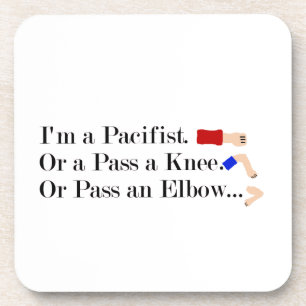 MMA Pacifist Humour Design Coaster