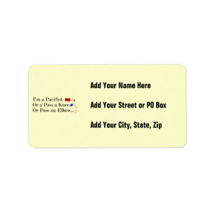 MMA Pacifist Humour Design Label