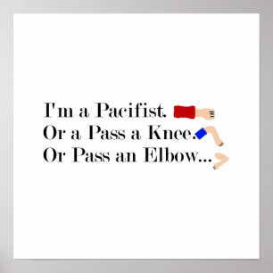 MMA Pacifist Humour Design Poster