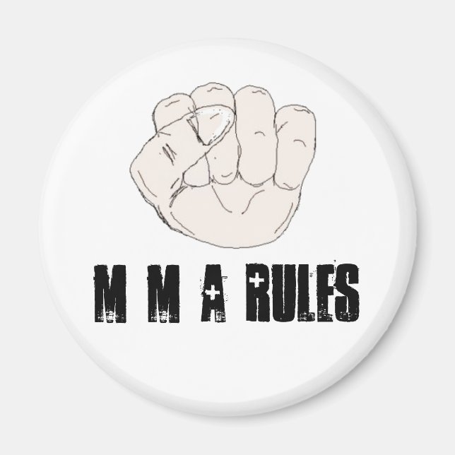 MMA Rules Magnet (Front)