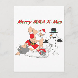 MMA Santa Holiday Postcard