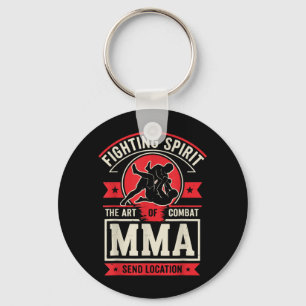 MMA Send Locations Mixed Martial Arts Fighter Club Key Ring