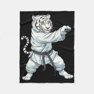 Mma Tiger Judo Jiu-jitsu Taekwondo Martial Arts Ki Fleece Blanket