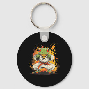 MMA Toad Taekwondo Frog Fire Judo Kickboxing Key Ring