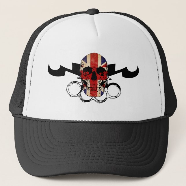 MMA United Kingdom Skull Trucker Hat (Front)