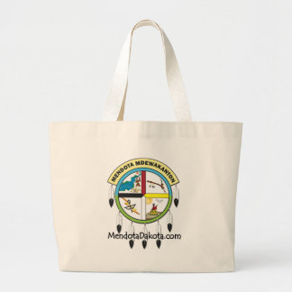 MMDC Mendota Dakota Logo and Webs Large Tote Bag