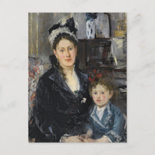 Mme Boursier and Her Daughter   Berthe Morisot Postcard