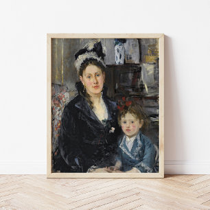 Mme Boursier and Her Daughter   Berthe Morisot Poster