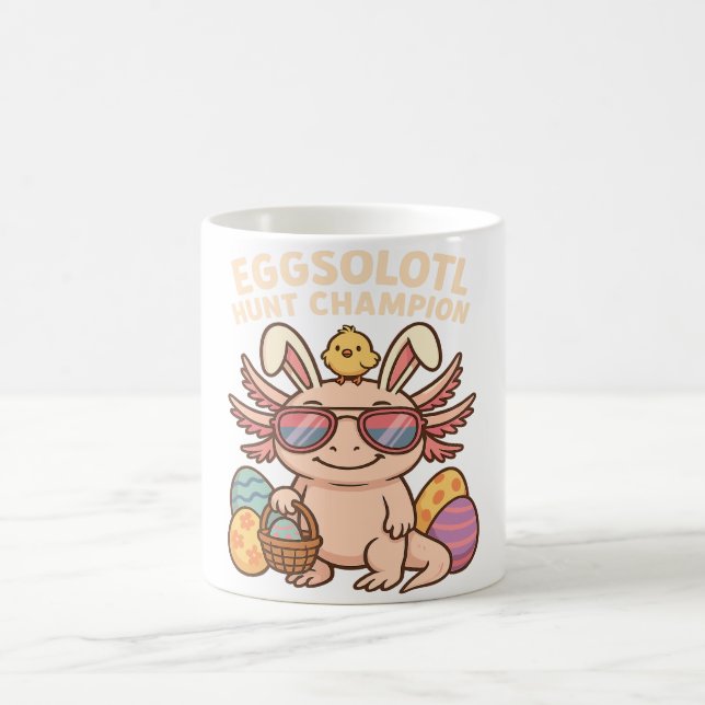 mmended): Eggsolotl Hunt Champion – Funny Cute Axo Coffee Mug (Center)